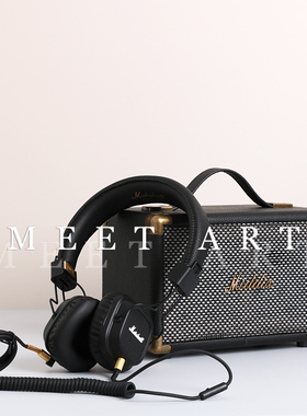 现代轻奢书房书桌饰品 儿童房摆件音箱耳机音乐主题  样板间软装