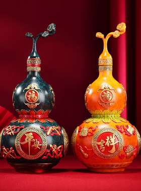 黄铜《八宝吉祥葫芦》摆件事事如意福葫芦摆件家居装饰品开业礼品