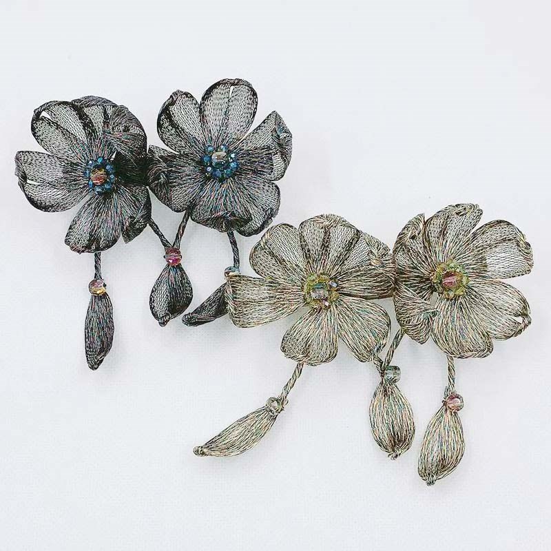 泫雅发夹女网红铜丝diy手工绕线花朵发卡一字夹大号简约气质横夹