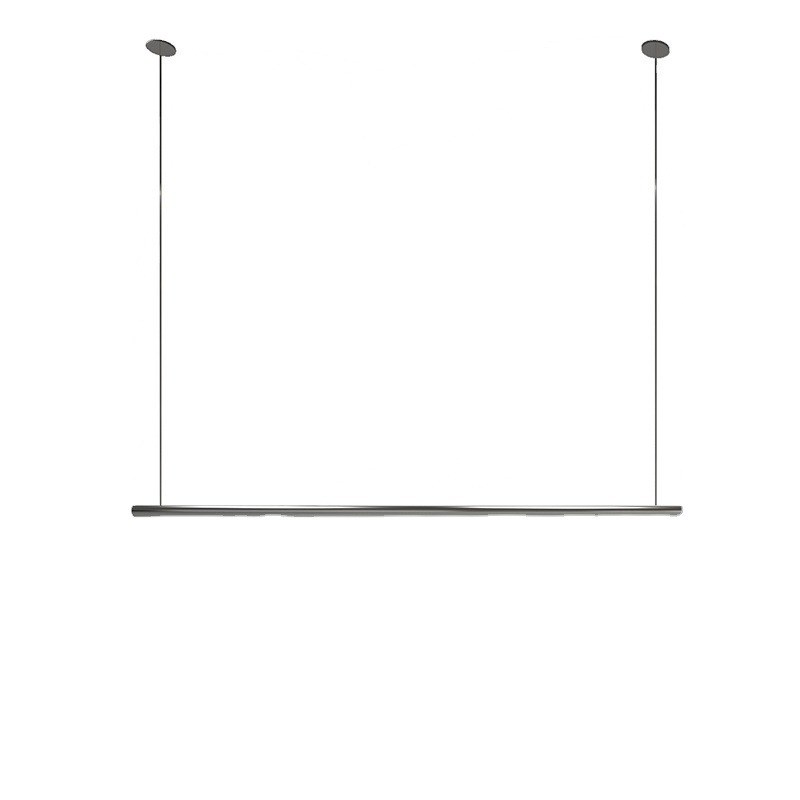 男女服装店挂衣杆悬挂式吊顶吊杆不锈钢拉丝展示架衣货架上墙吊架