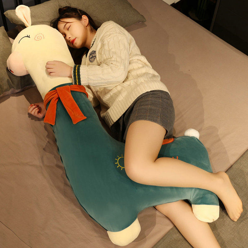 羊驼抱枕长条枕公仔超大女生床上抱着睡觉夹腿布娃娃玩偶毛绒玩具,玩具/童车/益智/积木/模型,毛绒/玩偶/公仔/布艺类玩具,淘宝优惠券,粉丝福利购,淘宝优惠卷