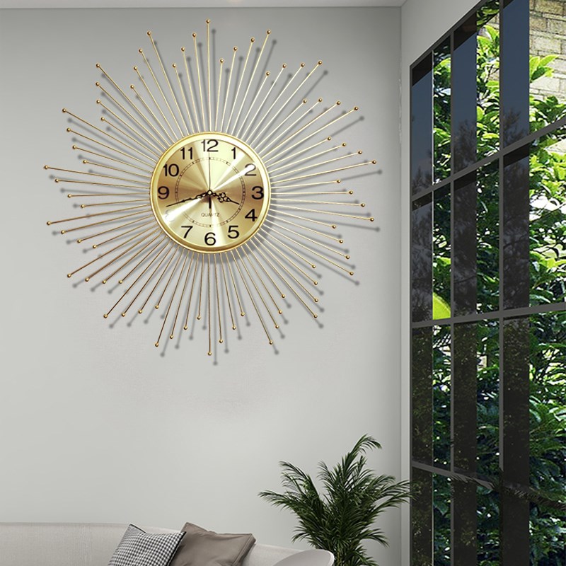 钟表挂钟客厅2024新款餐厅卧室创意简约现代大气家用装饰挂墙时钟