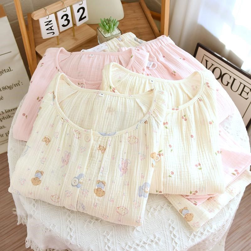 春夏纯棉绉布圆领喂奶月子服套装双层棉纱加肥加大秋长袖哺乳套装,孕妇装/孕产妇用品/营养,哺乳衣/月子服,淘宝优惠券,粉丝福利购,淘宝优惠卷