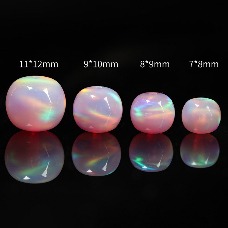 欧泊人造澳宝合成裸石老型桶珠散珠文玩欧珀单珠隔珠配件diy饰品