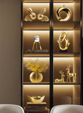 创意客厅酒柜装饰品摆件电视柜玄关办公室桌面工艺品乔迁搬家礼物