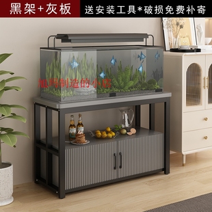 现货速发鱼缸柜底k柜金属家用客厅鱼缸架带柜子承重置物架水族X箱