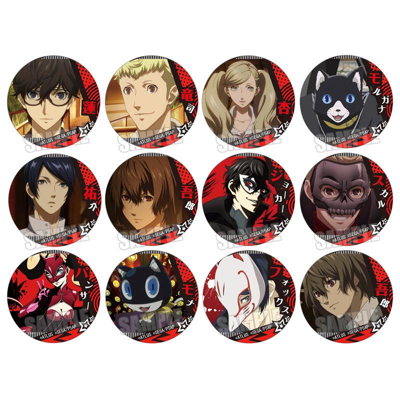 女神异闻录5吧唧游戏周边Persona摩尔加纳坂本龙司徽章胸章现货M