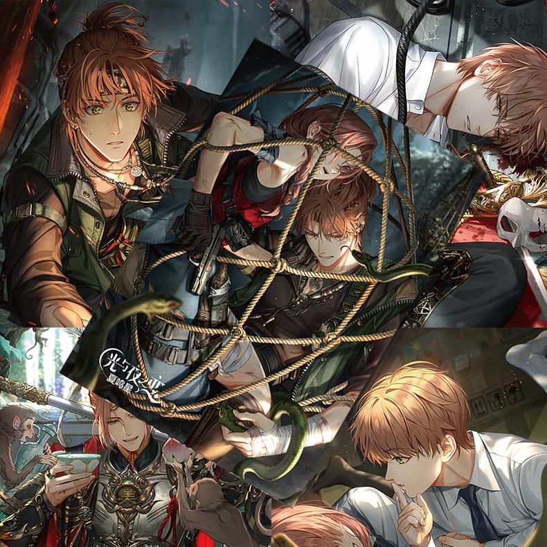 夏呜星海报 高清铜版纸1套8张 动漫周边宿舍墙贴纸装饰画背景墙