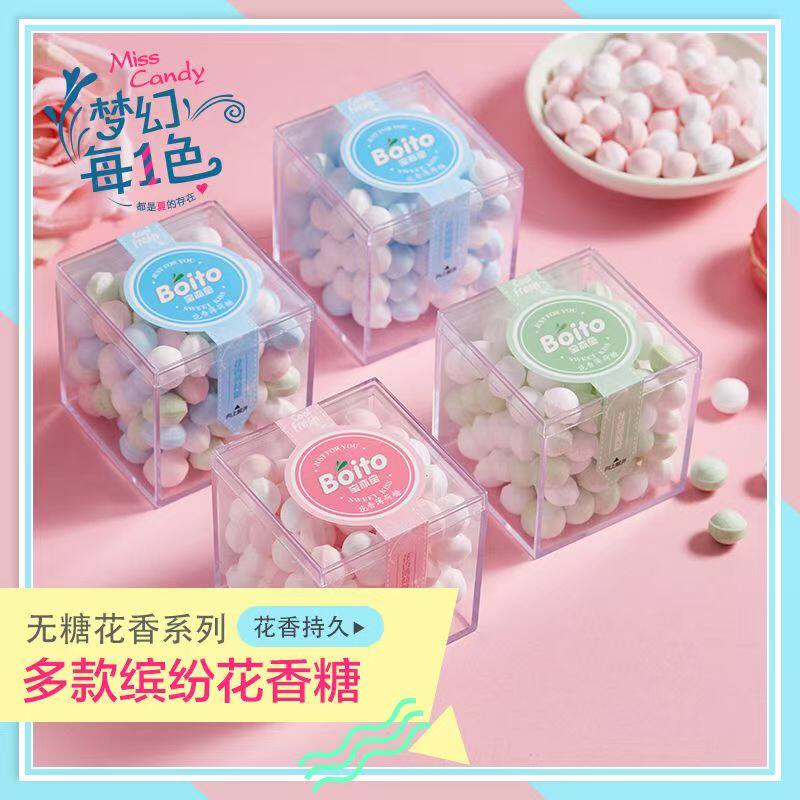 无糖薄荷糖接吻糖玫瑰花香体