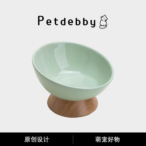 Petdebby猫咪水碗大口径猫碗食盆