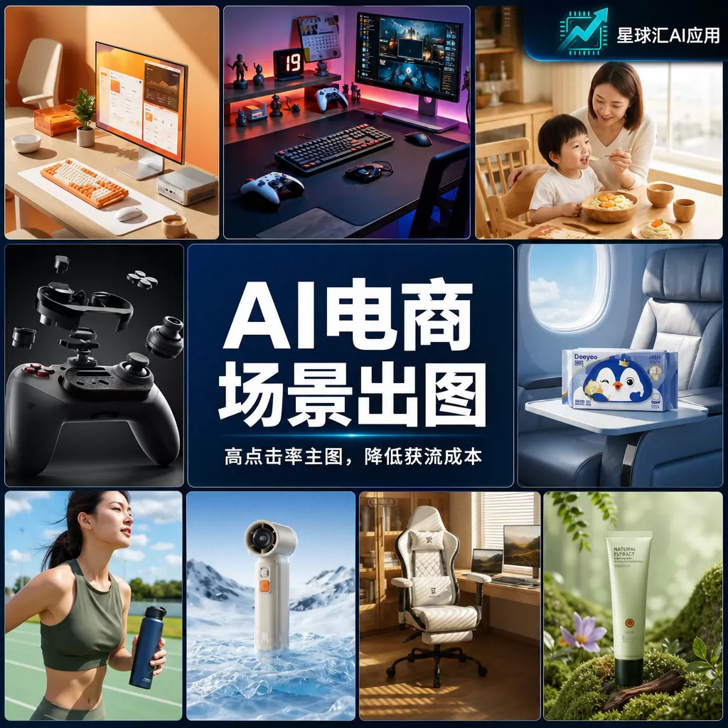 ai作图电商主图详情页制作平面平面广告设计