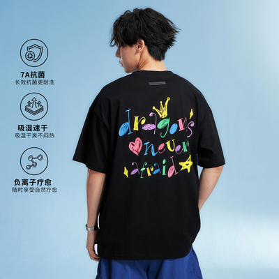 DNA-D-WEAR卡通涂鸦logo印花T恤