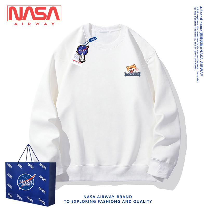 NASA正品小柯基纸箱人简约卫衣