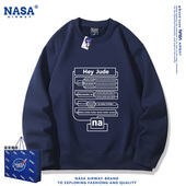NASA联名Hey Jude思维导图创意设计感趣味圆领卫衣男女秋冬加绒款