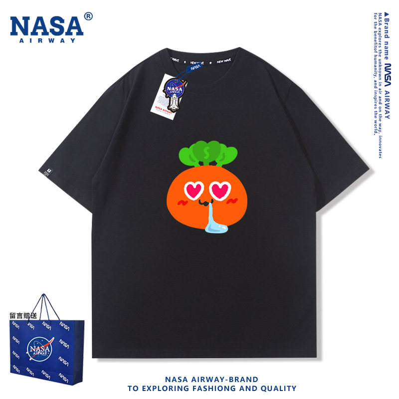 NASA AW萝卜表情包歌迷应援服周边男女纯棉短袖T恤夏季半截袖上衣