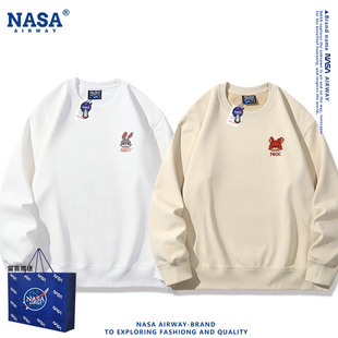 NASA联名疯狂动物城尼克朱迪像素风情侣圆领卫衣男女加绒上衣秋冬