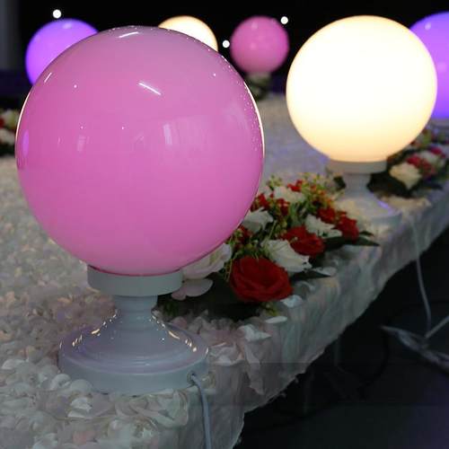 新款婚庆道具超大号龙珠灯泡路引婚礼布置T台灯光可变色路引