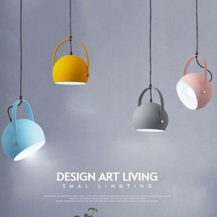 北欧风创意个性 吊灯 餐厅吧台简约咖啡厅奶茶店网咖艺术马卡龙风格