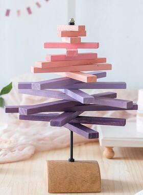 北欧树书架摆件文艺 创意家居柜子儿童开放格办公室桌面装饰