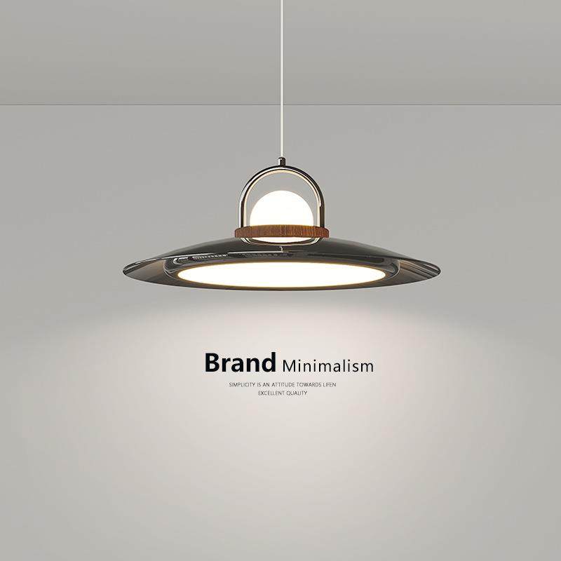 侘寂风餐厅吊灯中古创意个性吧台饭厅设计师2025新款渔夫帽餐桌灯