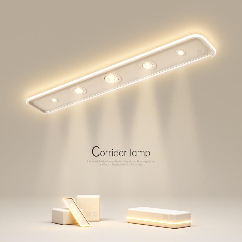 长条led吸顶灯简约现代无主灯过道走廊灯创意卧室灯客厅灯玄关灯