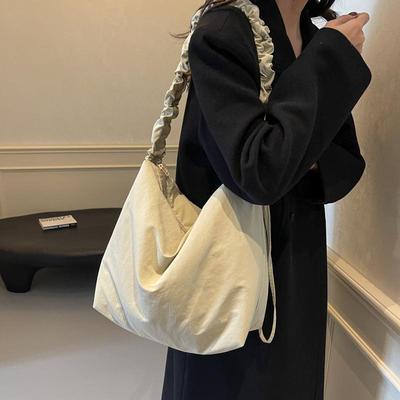 休闲简约单肩斜挎包大容量托特包