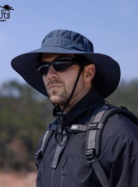 女9239新款春夏季渔夫帽户外帽子大檐防晒遮阳帽跨境男士钓鱼登山