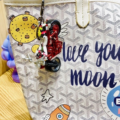 回力迷你合金涂鸦摩托车挂件趣味摆件小玩具儿童仿真机车模型