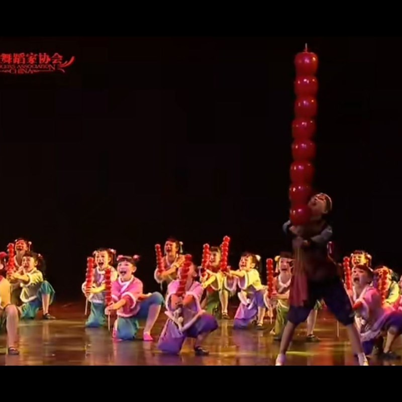 第十届小荷风采演出服甜甜的糖球会儿童舞蹈服元旦六一表演服道具