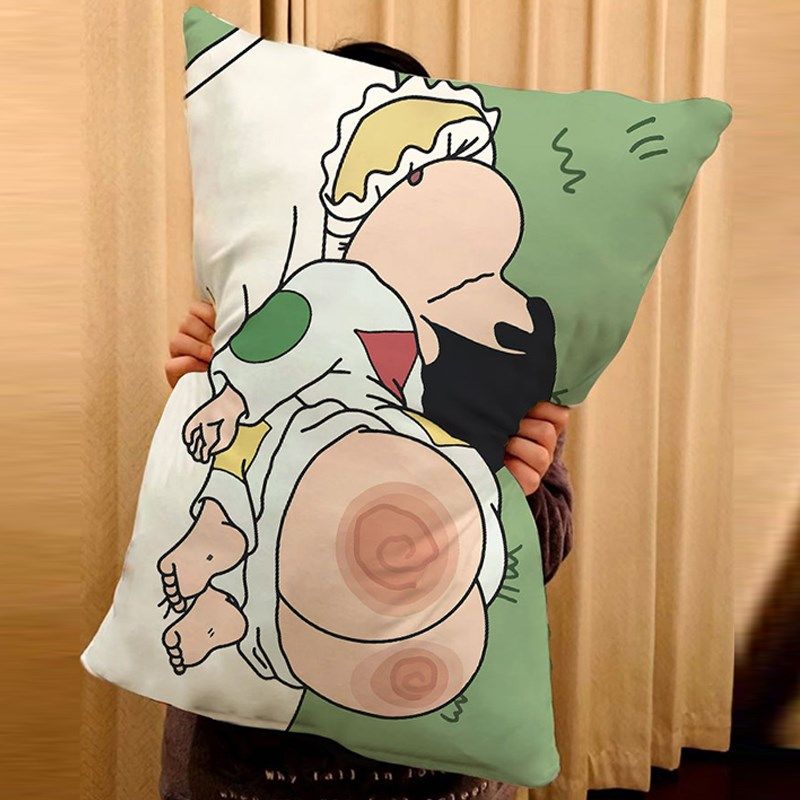 可爱日式小新柔软枕套卡通枕头套单人宿舍沙发枕巾水晶绒抱枕套,床上用品,枕套,淘宝优惠券,粉丝福利购,淘宝优惠卷
