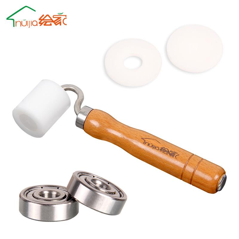绘家贴墙纸壁纸汽车隔音棉施工工具 平压轮接缝压滚轮压辊 带轴承