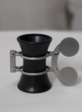 CR3304陶瓷浓缩杯mini杯酒杯设计款礼物礼盒 黑色