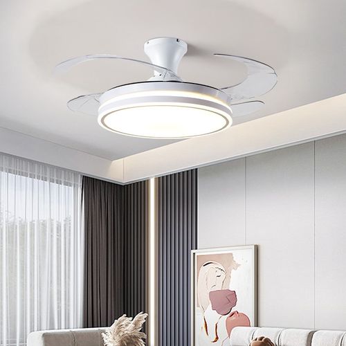 吸顶风扇灯2024新款隐形吊扇灯卧室客厅餐厅电扇灯一体带风扇吊灯