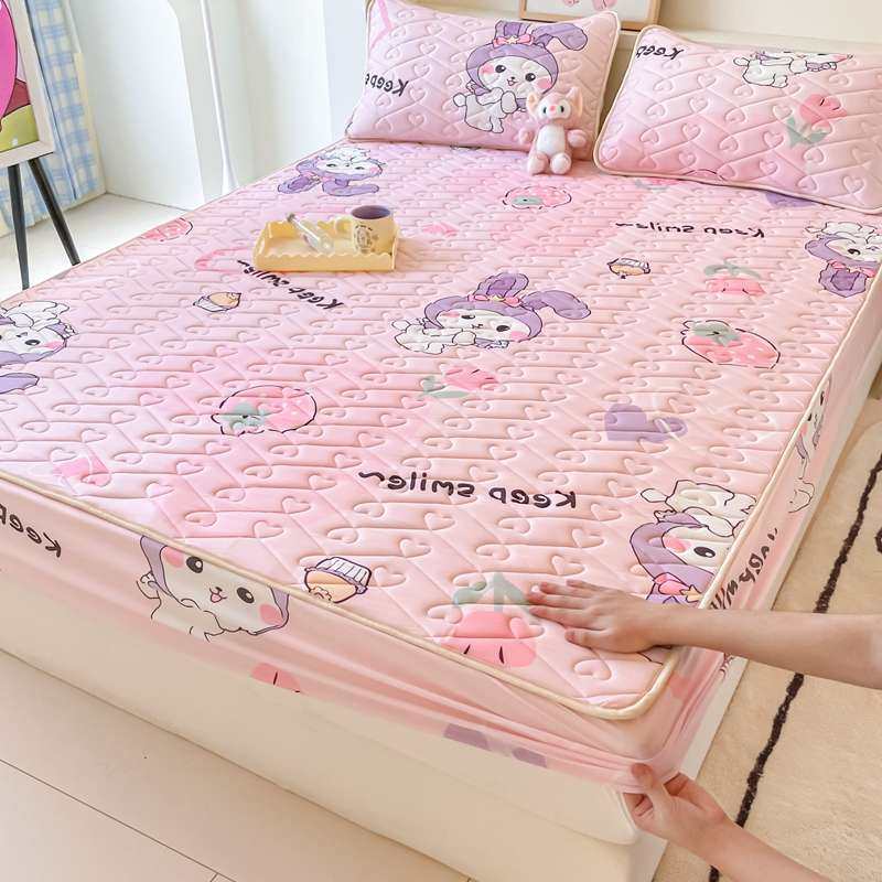 2025新款夏季冰丝床笠款乳胶凉席三件套可爱小女生宿舍婴儿可机洗,床上用品,乳胶席,淘宝优惠券,粉丝福利购,淘宝优惠卷