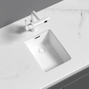 阳台竖着装 洗手盆侧下水洗衣机家用洗脸盆 台下盆小尺寸陶瓷嵌入式