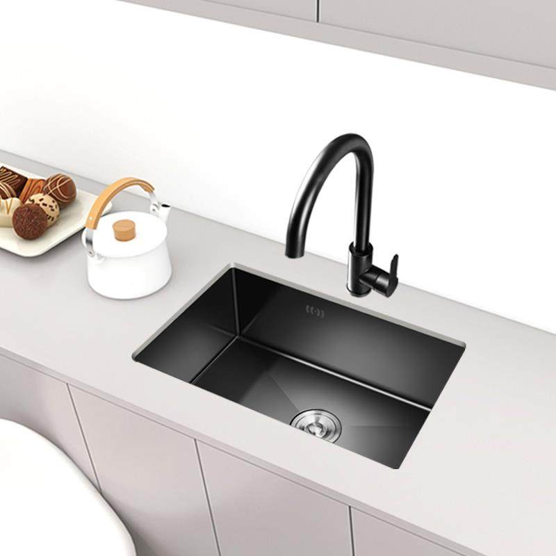 不锈钢纳米水槽洗菜盆大单水槽厨房洗碗槽加厚手工台下盆洗碗池30