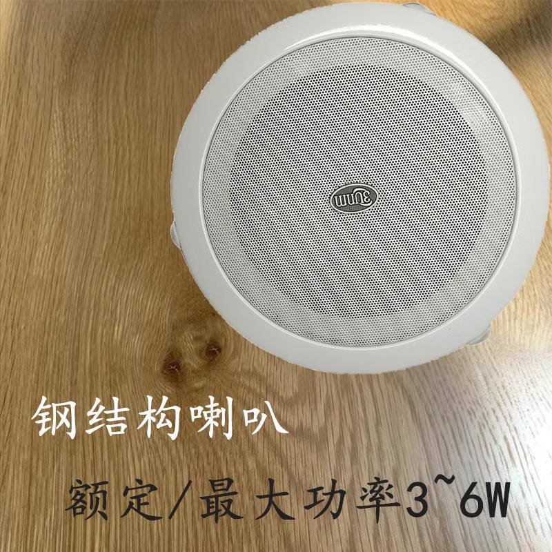 定压音响吸顶喇叭音箱钢结构天花 家用功放机壁挂背景音乐广播