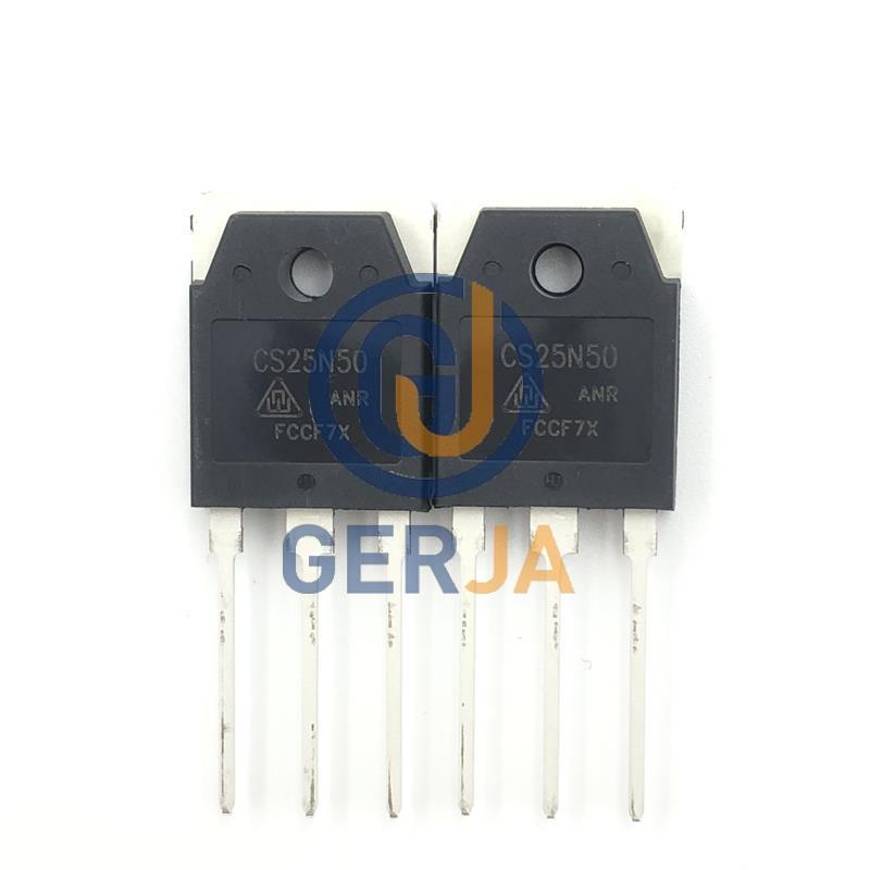 华润微MOS场效应管CS25N50ANR?TO-3P(N)?N沟道500V25A全新原装
