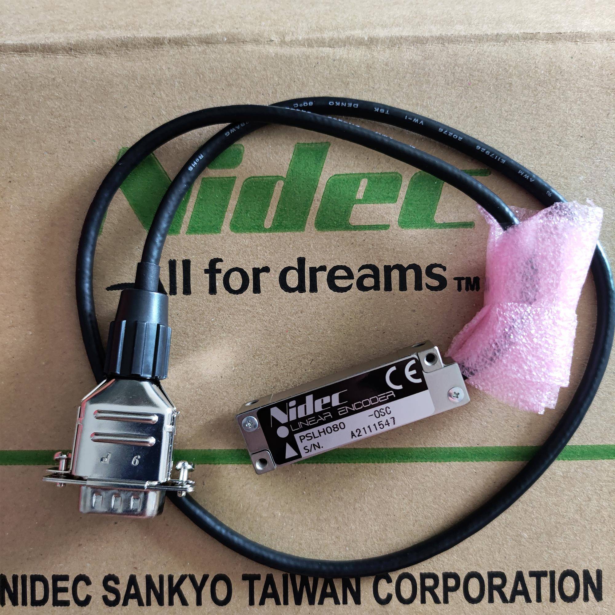 Nidec磁栅尺 PSLH080-0SC 读数头 高精度位移磁气式线性编码器