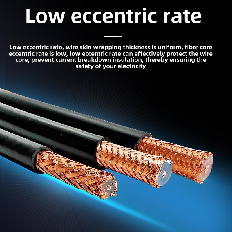Syv50-5-1同轴电缆50欧姆50-3-7 Rg58双屏蔽馈线高频射频视频电缆