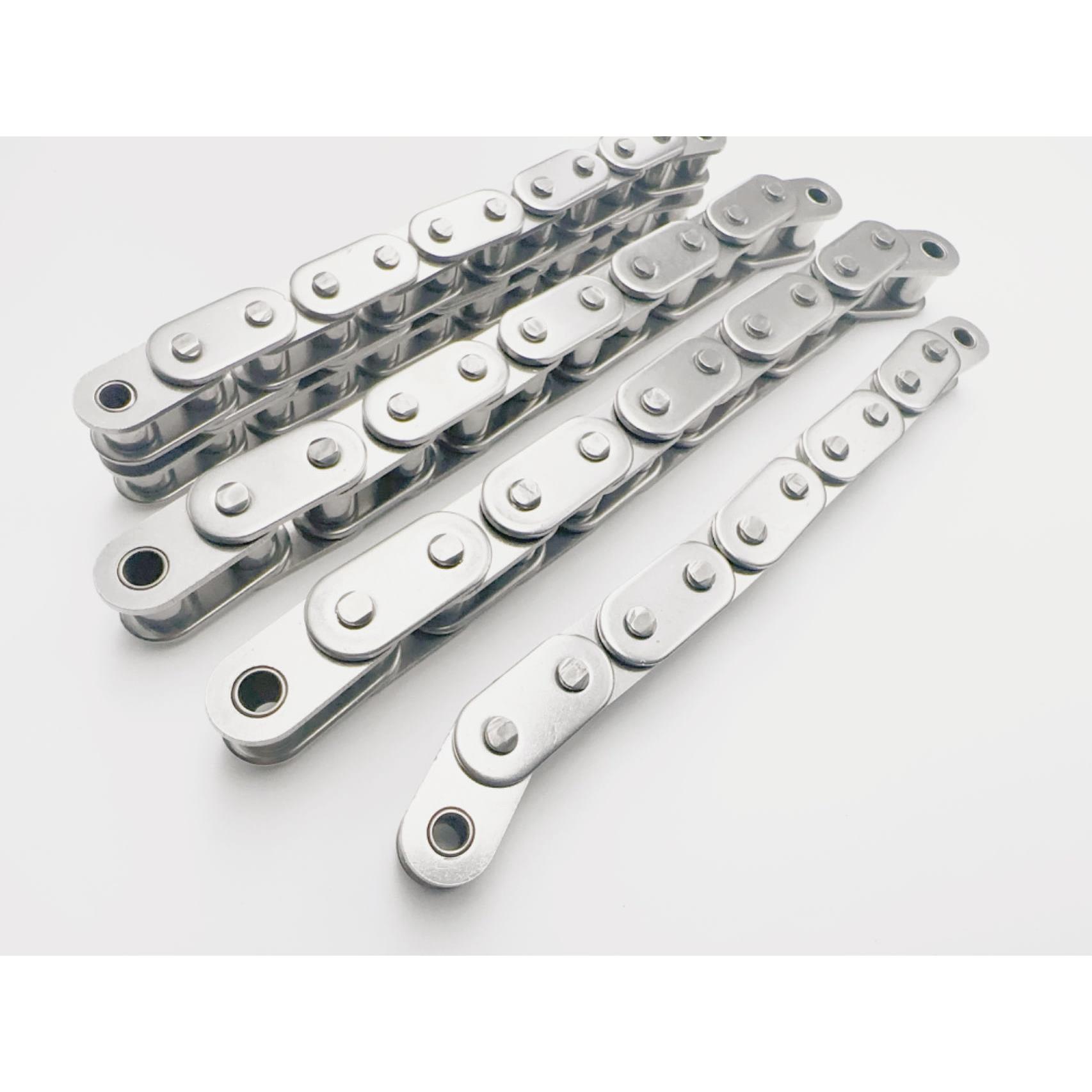 304不锈钢直板链条 4分C08B传动5分C10A C10B 6分C12A C12B1寸C16