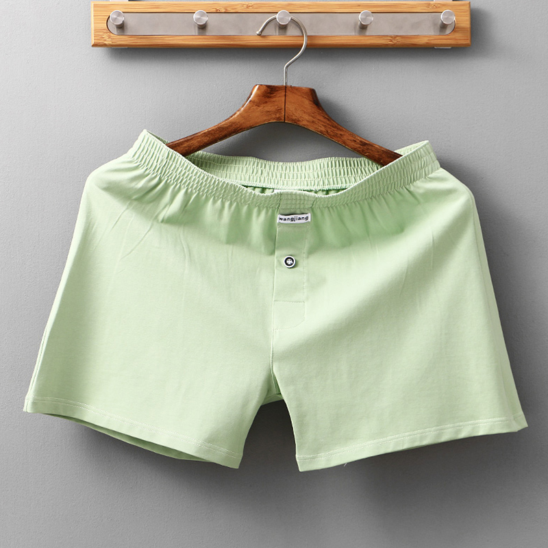 宽松内裤男四角纯棉阿罗裤男士裤头家居短裤防磨腿睡裤男款四角裤