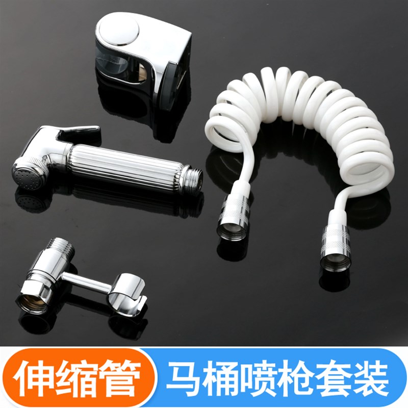 全铜净身妇洗器喷头洁身器增压马桶冲洗伴侣喷枪伸缩管妇洗器套装