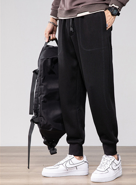 春季加长版115cm宽松束脚学生跑步运动裤1L90高个子休闲超长卫裤