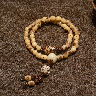 「佛泽  钟磬」天然小佛眼金佛y草佛珠手串 P52禅意两圈款情侣手