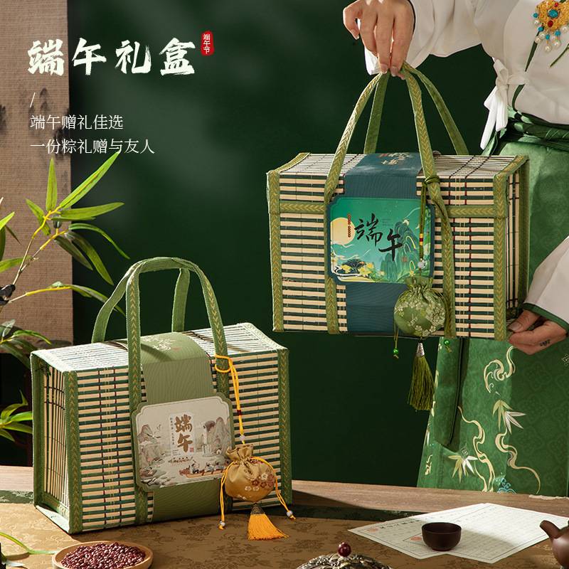中国风端午粽子礼盒咸鸭蛋铁罐