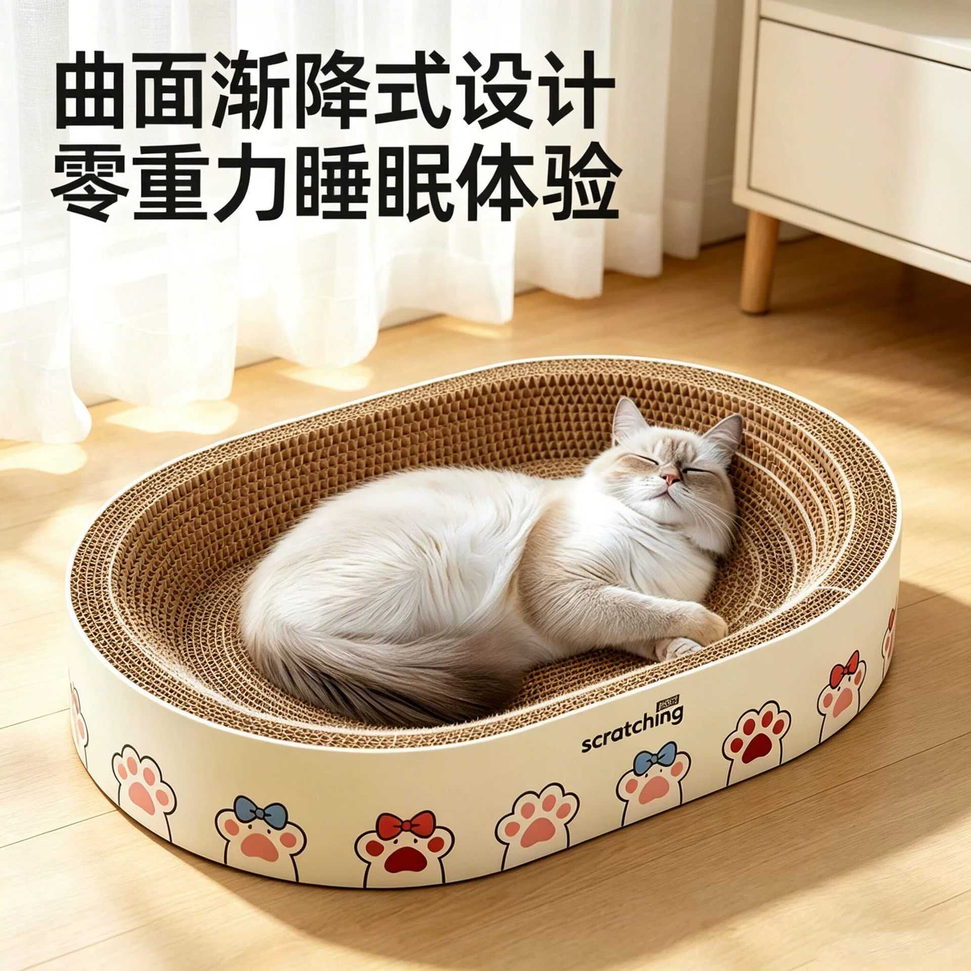 猫抓板猫窝一体超大猫爪板耐抓