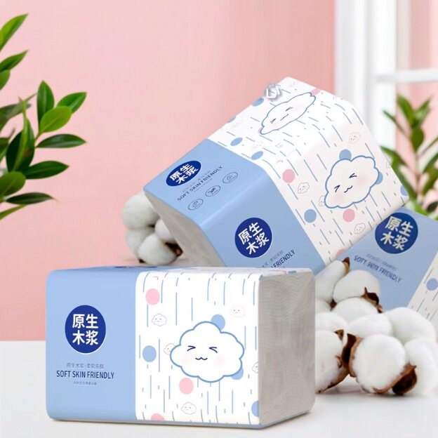 柔韧亲肤不掉屑家庭装原木优质抽家用擦手纸