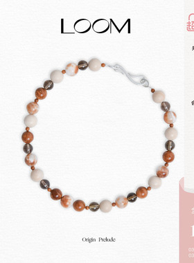 LOOM哑光银原点回响串珠项链