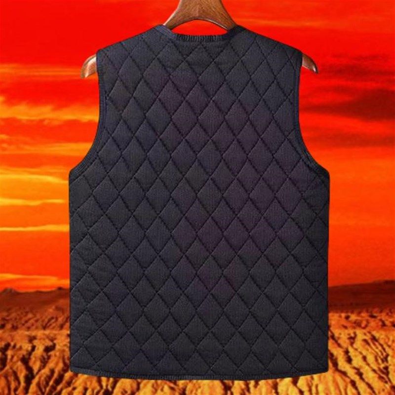中老年男棉马甲加绒保暖宽松大码加厚爸爸装内外穿爷爷坎棉肩背心,男装,常规马甲,淘宝优惠券,粉丝福利购,淘宝优惠卷